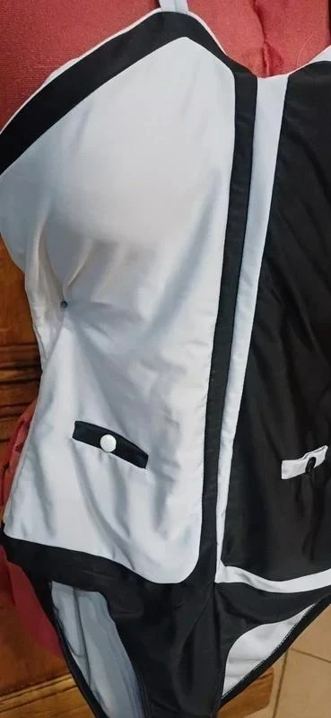 Maiô de peça única preto e branco novo – photo 3